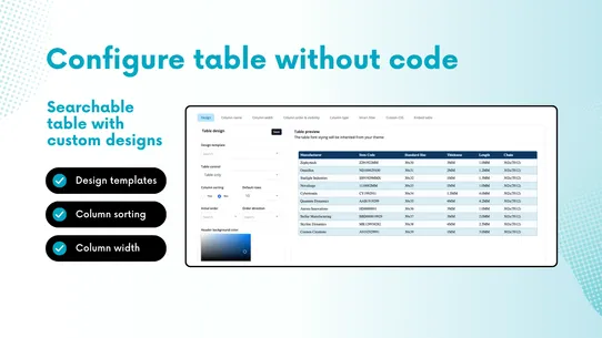Table Master ‑ Excel to Table screenshot