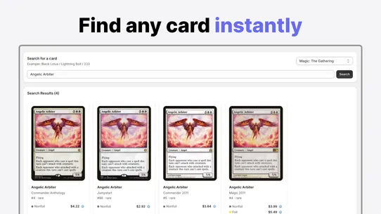 Synq ‑ TCG Card Manager screenshot