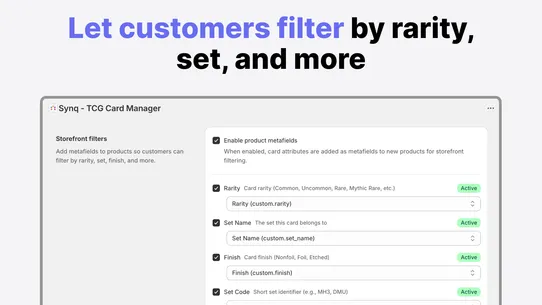 Synq ‑ TCG Card Manager screenshot