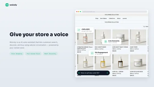 Woicely ‑ Shopping Assistant screenshot