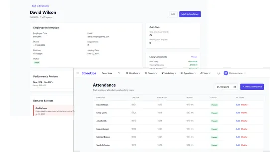 StoreOps ‑ Operations Platform screenshot