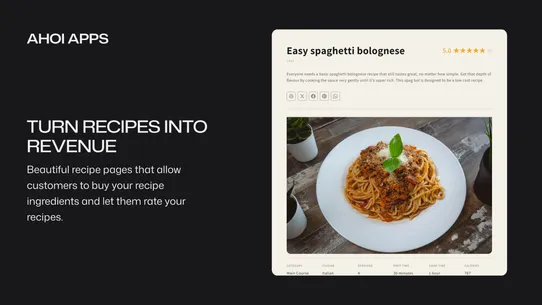 Ahoi Apps ‑ Easy Recipe Pages screenshot
