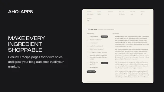 Ahoi Apps ‑ Easy Recipe Pages screenshot