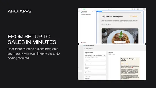 Ahoi Apps ‑ Easy Recipe Pages screenshot