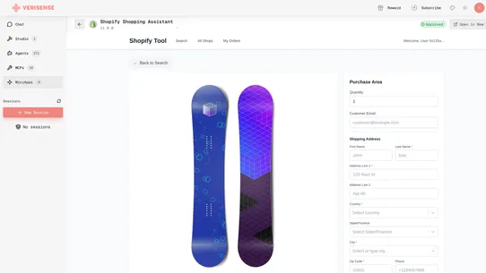 SenseSpace Integration screenshot