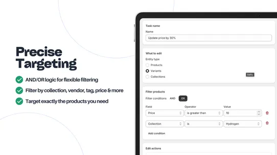Edify ‑ Bulk Product Editor screenshot