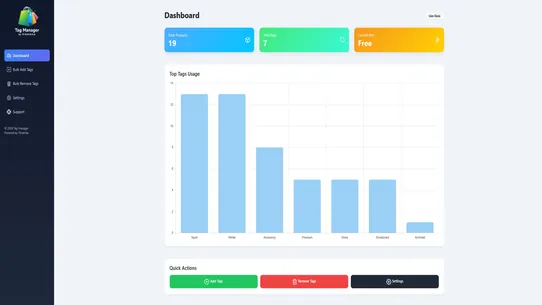 Bulk tag manager ‑ Pinakkaa screenshot