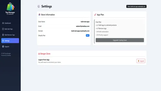 Bulk tag manager ‑ Pinakkaa screenshot