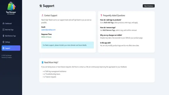 Bulk tag manager ‑ Pinakkaa screenshot