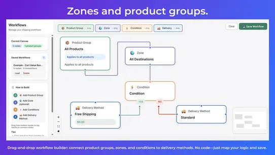 ShipMaster: React Flow Builder screenshot