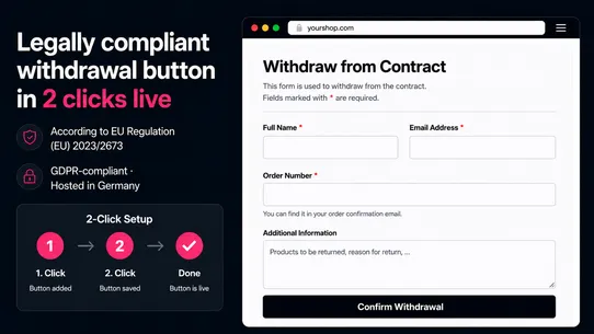 EU Withdrawal Button screenshot