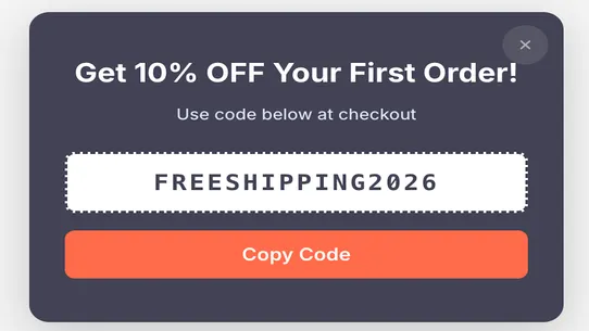 Hoffman Coupon Popup screenshot