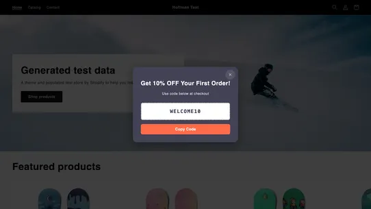 Hoffman Coupon Popup screenshot