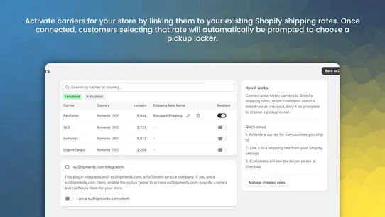 Locker Pickup Points screenshot