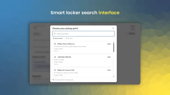 Locker Pickup Points screenshot