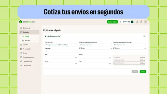 Enviatodo screenshot