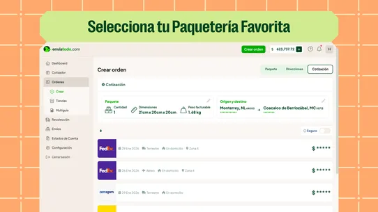 Enviatodo screenshot