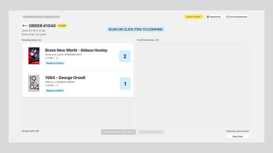 OrderKrab: Modern Fulfillment screenshot