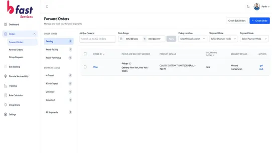 bfastlogistics screenshot