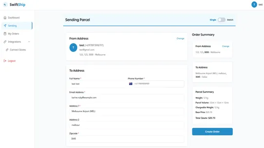 Swiftship‑Logistics screenshot