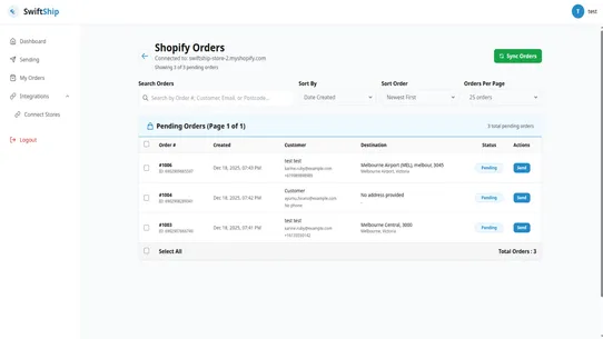 Swiftship‑Logistics screenshot
