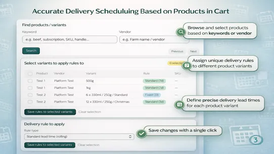 Farmfetch Delivery Date Picker screenshot
