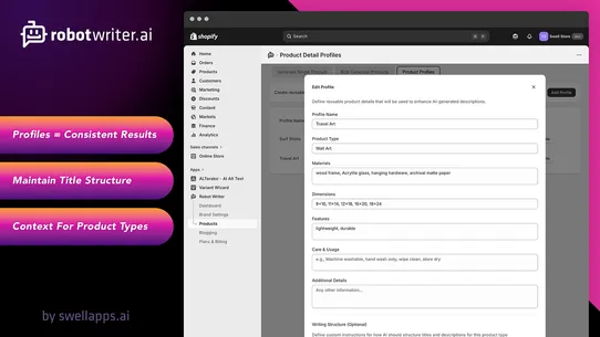 Robot Writer screenshot