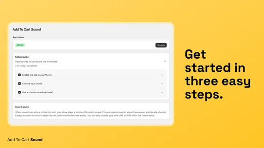Cart Sound: Add To Cart Sound screenshot