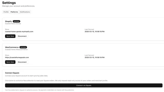 NexusMonitor — Sales Tax Nexus screenshot
