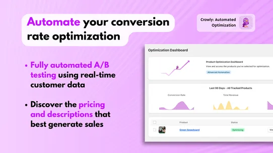 Crowly: Automated A/B Testing screenshot