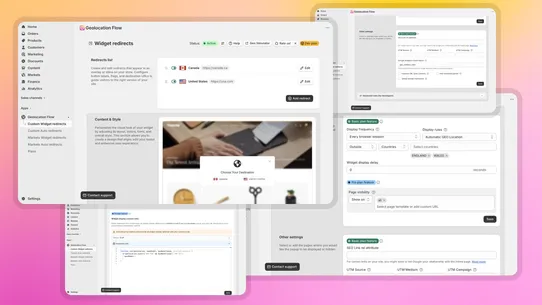 Geolocation Flow &amp; Redirects screenshot