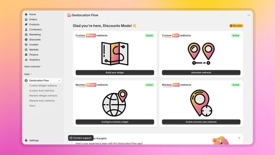 Geolocation Flow &amp; Redirects screenshot