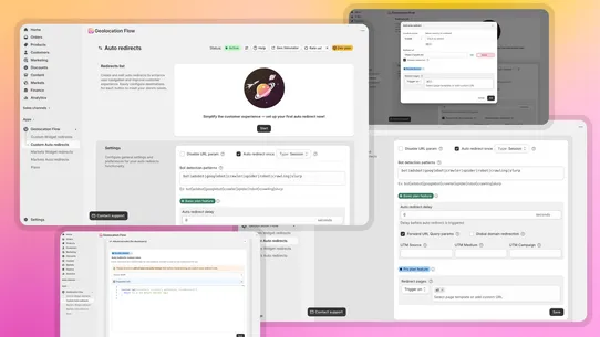 Geolocation Flow &amp; Redirects screenshot