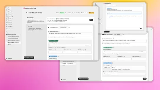 Geolocation Flow &amp; Redirects screenshot