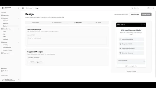BenriBot – AI Support Assistan screenshot