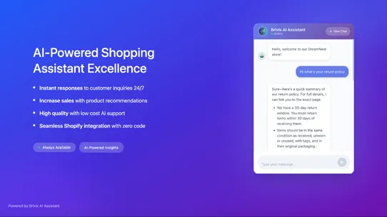 Brivix AI Assistant screenshot