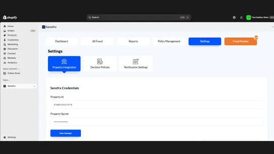 Sensfrx Fraud Prevention screenshot