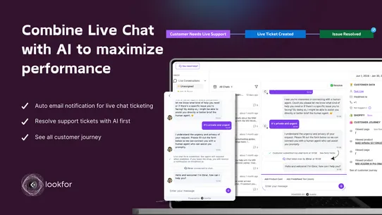 lookfor AI Chatbot &amp; Live Chat screenshot