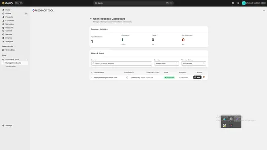 FEEDBACK TOOL screenshot