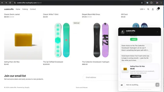 UpSell AI ‑ Claude powered bot screenshot