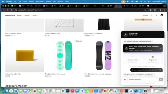 UpSell AI ‑ Claude powered bot screenshot
