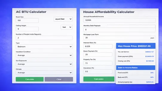 F2 Real Estate Calculators screenshot