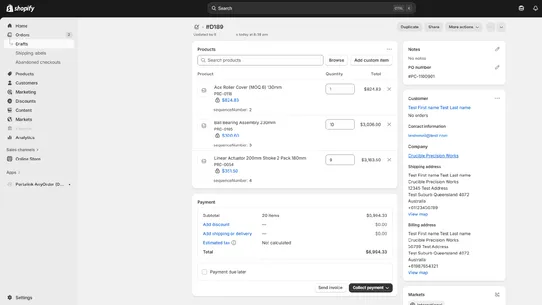 Portalink AnyOrder screenshot