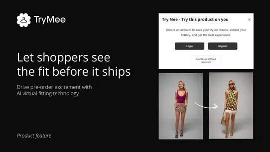 TryMee — Virtual AI Try‑On screenshot