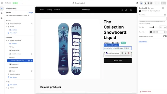 Omnibus 30‑Day Compliance screenshot