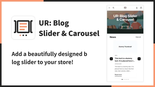 UR: Blog Slider &amp; Carousel screenshot