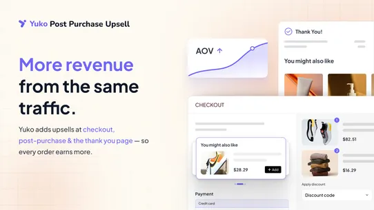 Yuko Post Purchase Upsell screenshot
