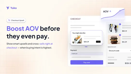 Yuko Post Purchase Upsell screenshot