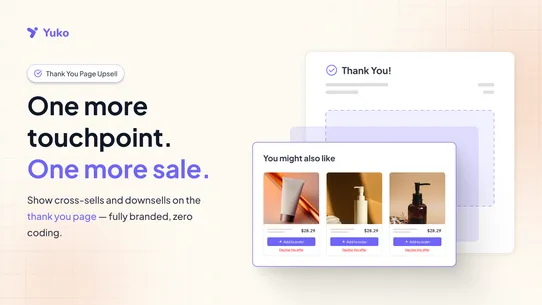 Yuko Post Purchase Upsell screenshot