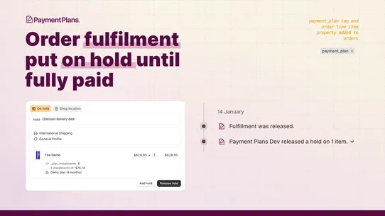 Payment Plans (By PreProduct) screenshot